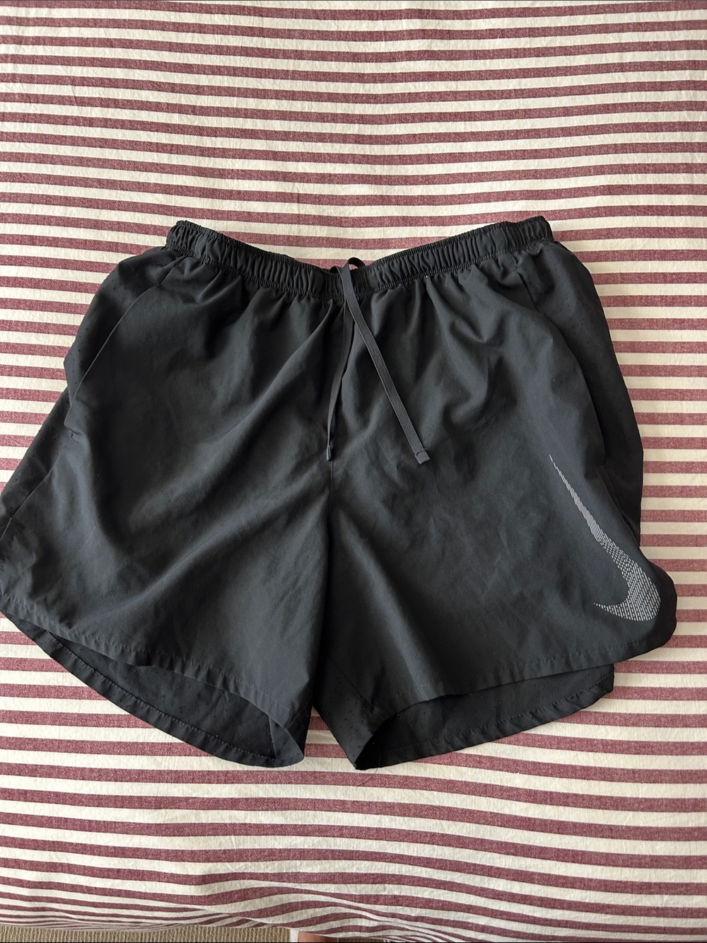 Nike Dri-fit Black Women’s Athletic Running Shorts with Reflective Swoosh